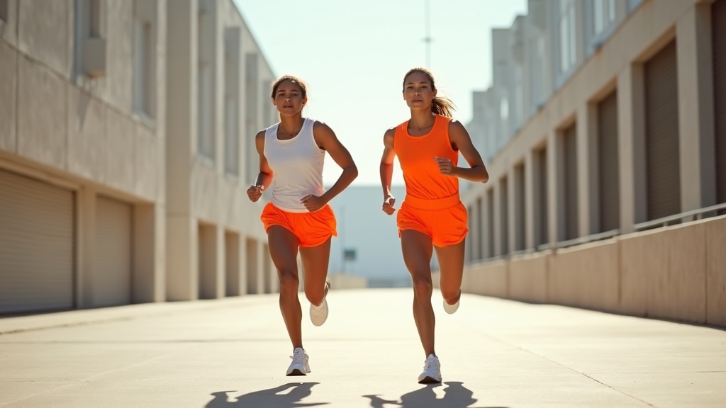 Athlete running on a trail wearing Crest Athletica gear
