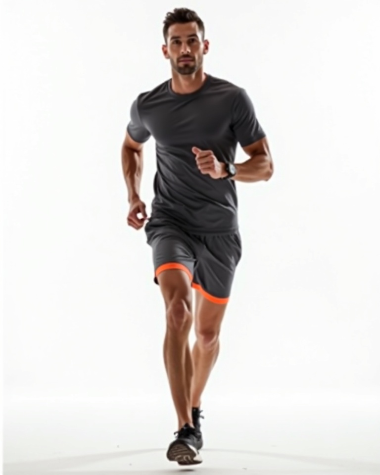 Trail Running Shorts with 4-way stretch and zippered pocket