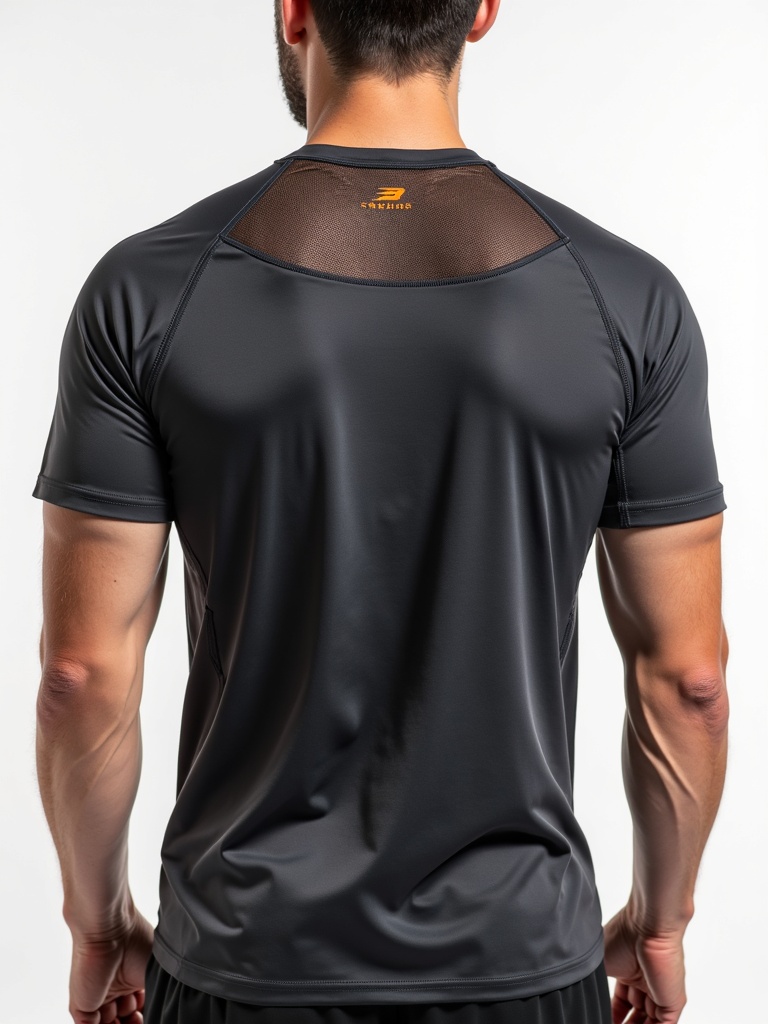 Performance Run Tee with mesh ventilation and flatlock seams